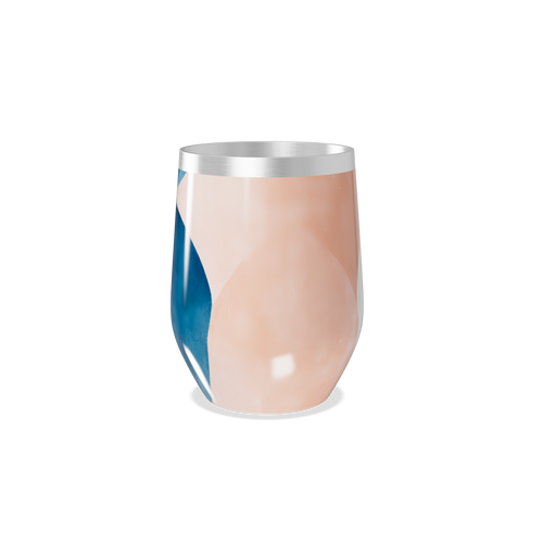 Copo Térmico Slim - Estampado Azul e Bege