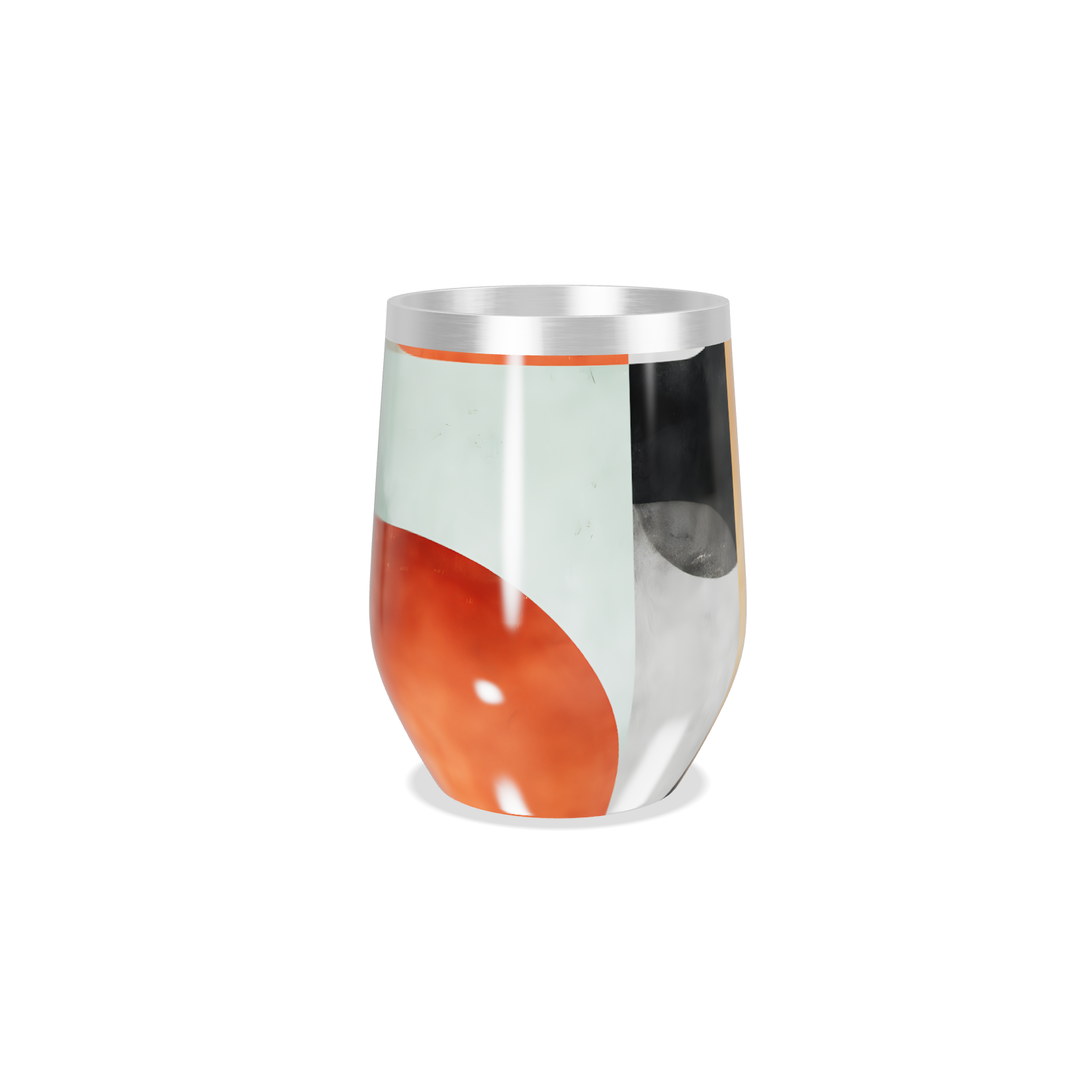 Copo Térmico Slim - Estampa Geométrica Colorida