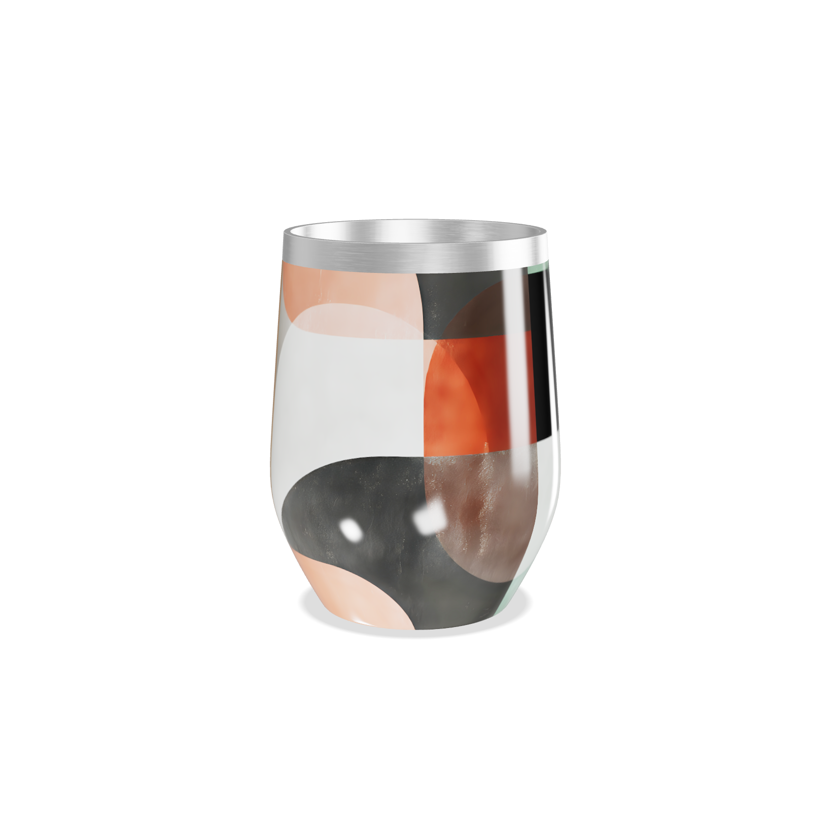 Copo Térmico Slim - Estampa Geométrica Colorida