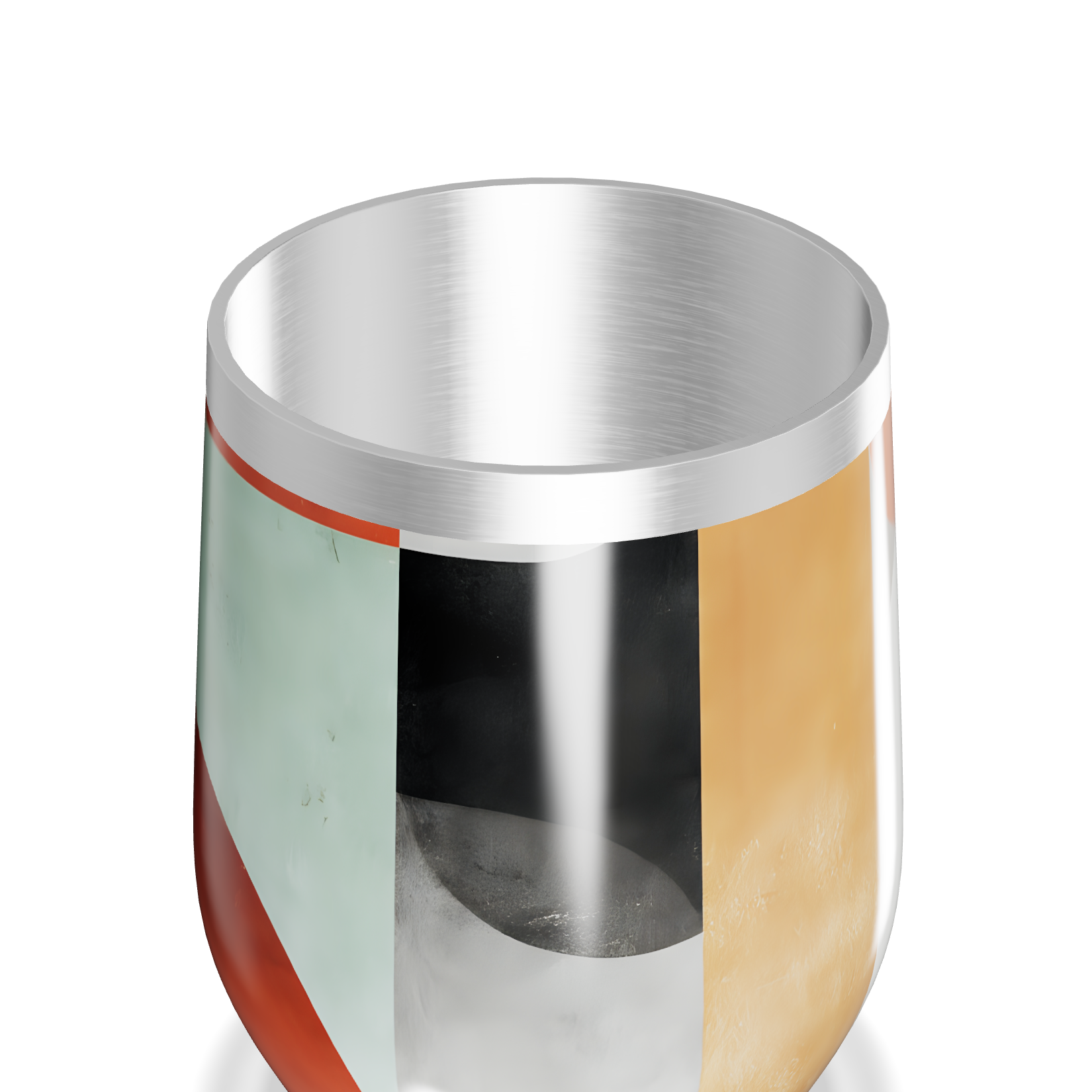 Copo Térmico Slim - Estampa Geométrica Colorida