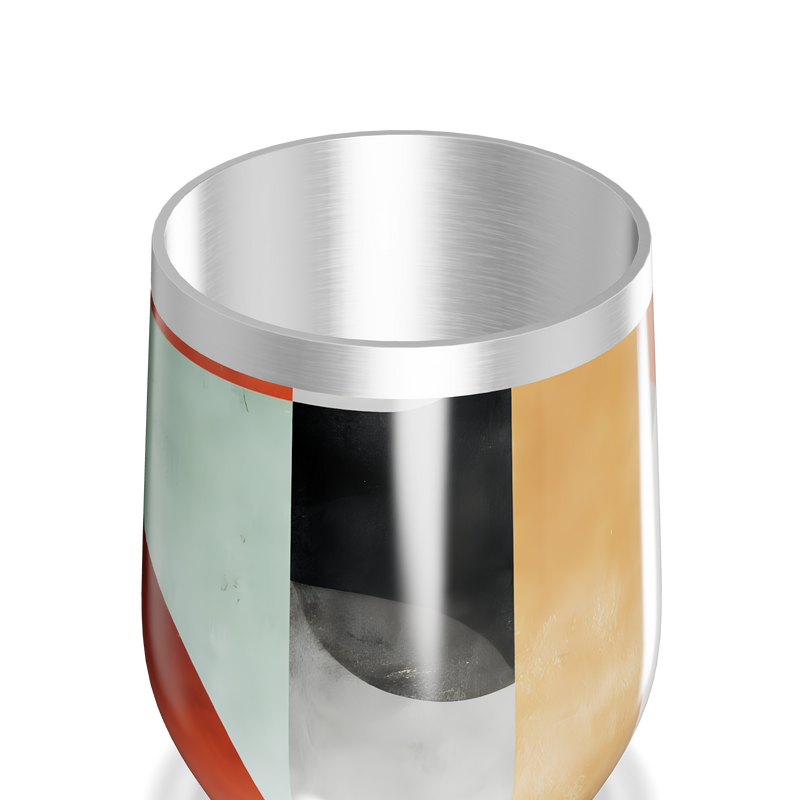 Copo Térmico Slim - Estampa Geométrica Colorida