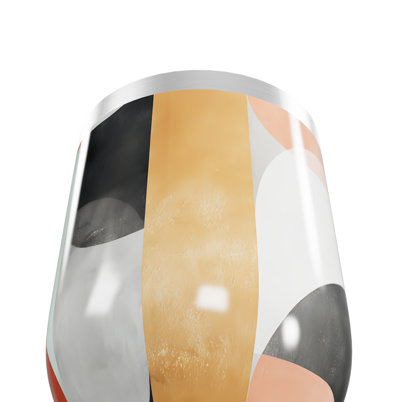 Copo Térmico Slim - Estampa Geométrica Colorida