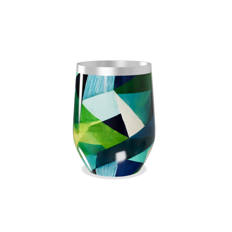 Copo Térmico Slim - Geométrico Colorido Inox