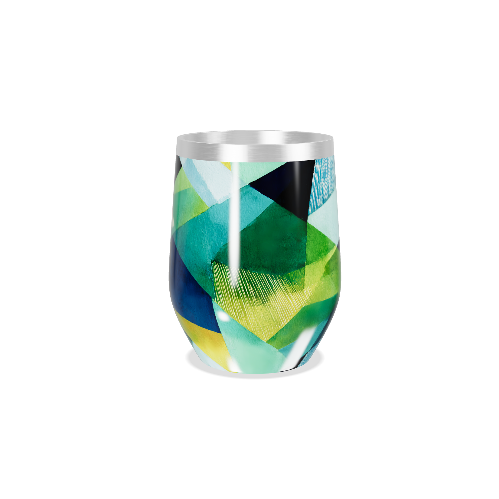 Copo Térmico Slim - Geométrico Colorido Inox