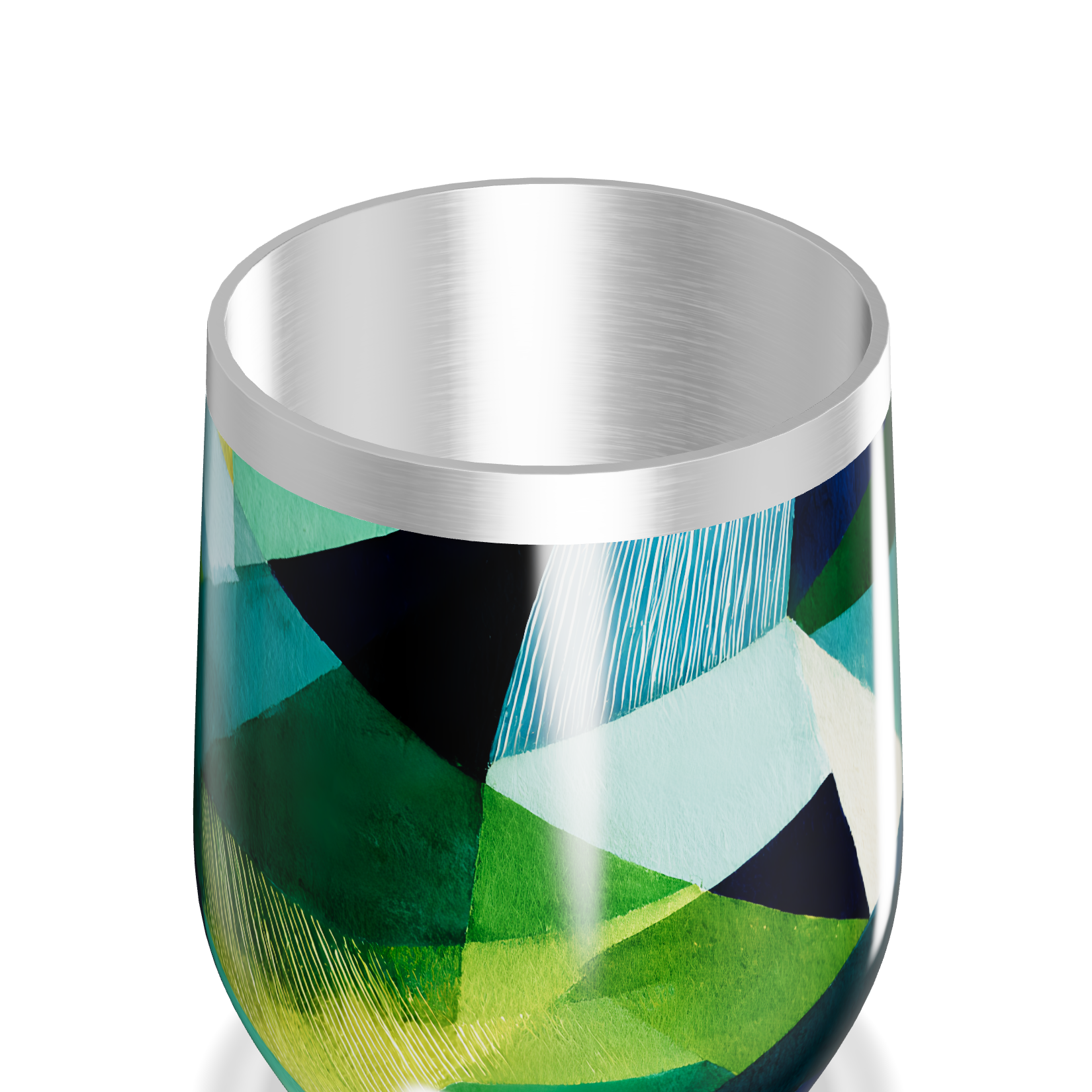 Copo Térmico Slim - Geométrico Colorido Inox