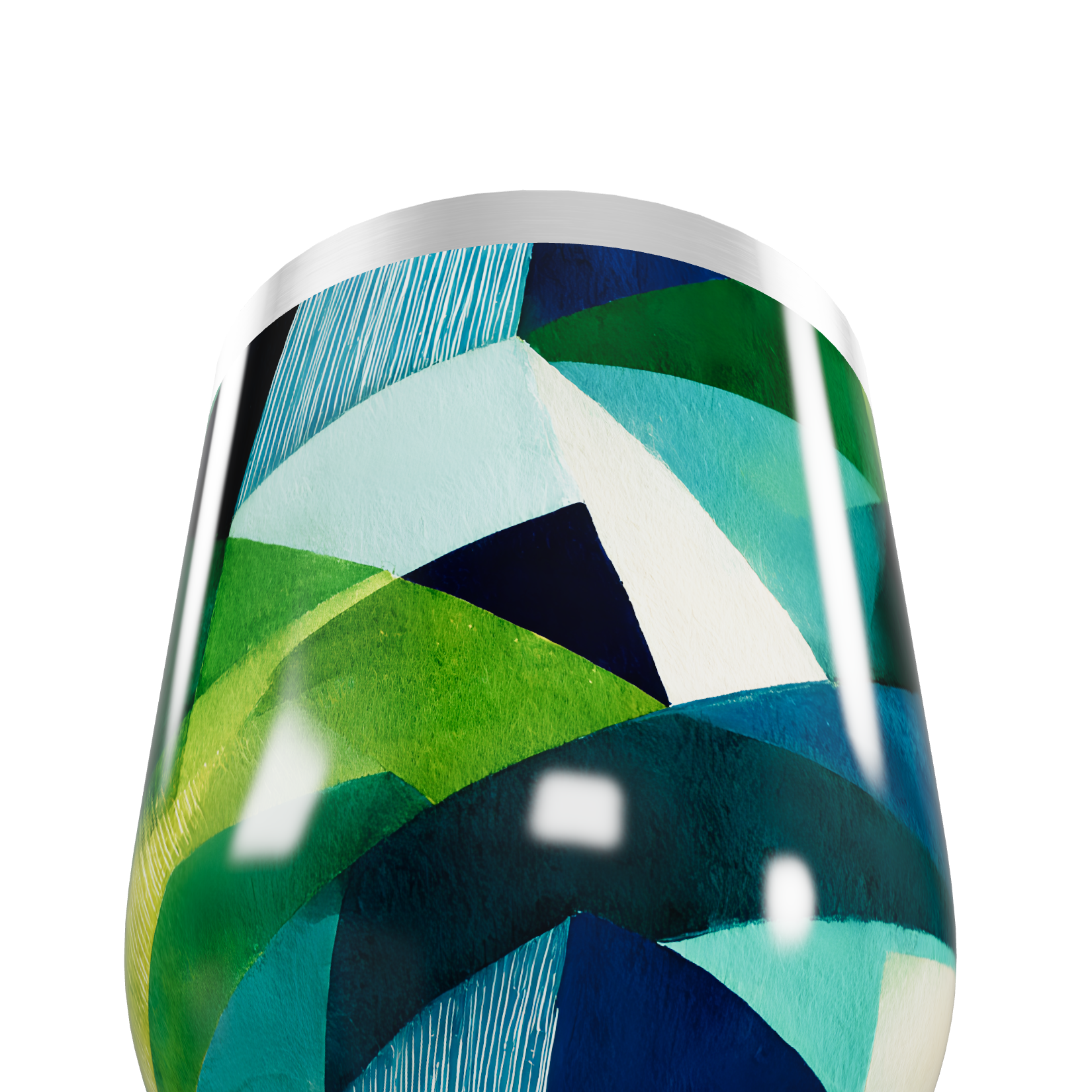 Copo Térmico Slim - Geométrico Colorido Inox