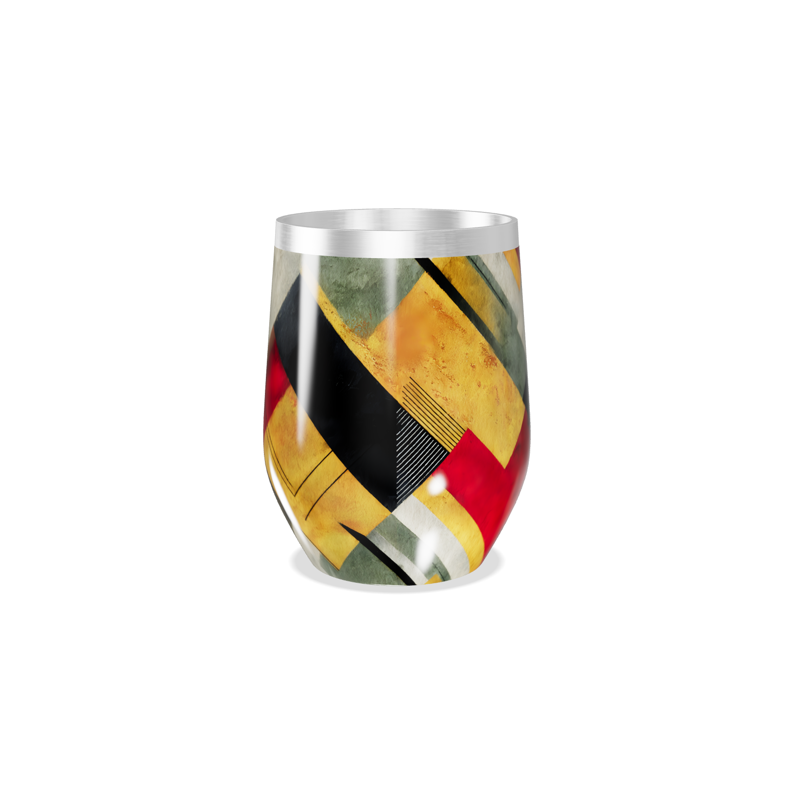 Copo Térmico Slim - Multicolorido Abstrato