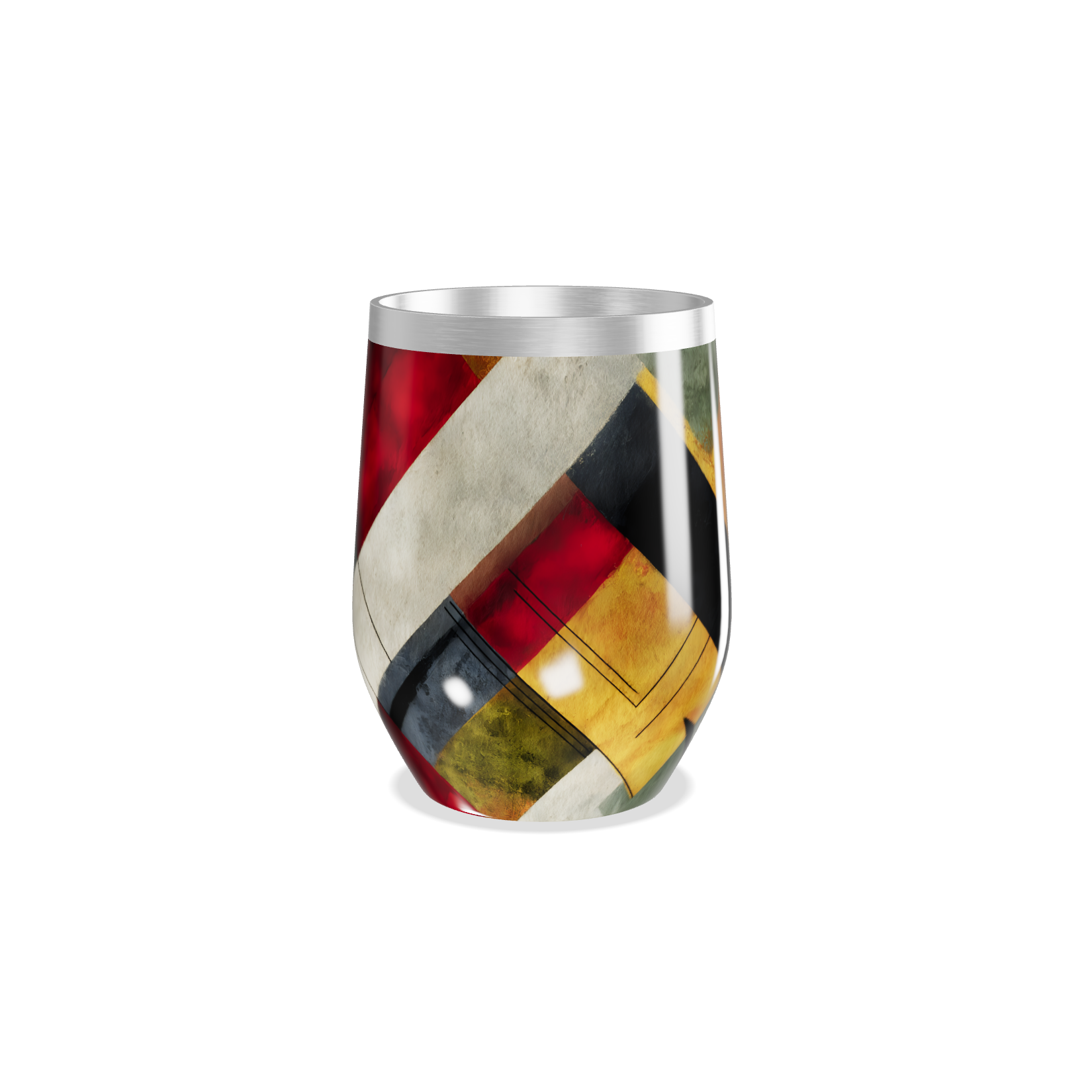 Copo Térmico Slim - Multicolorido Abstrato