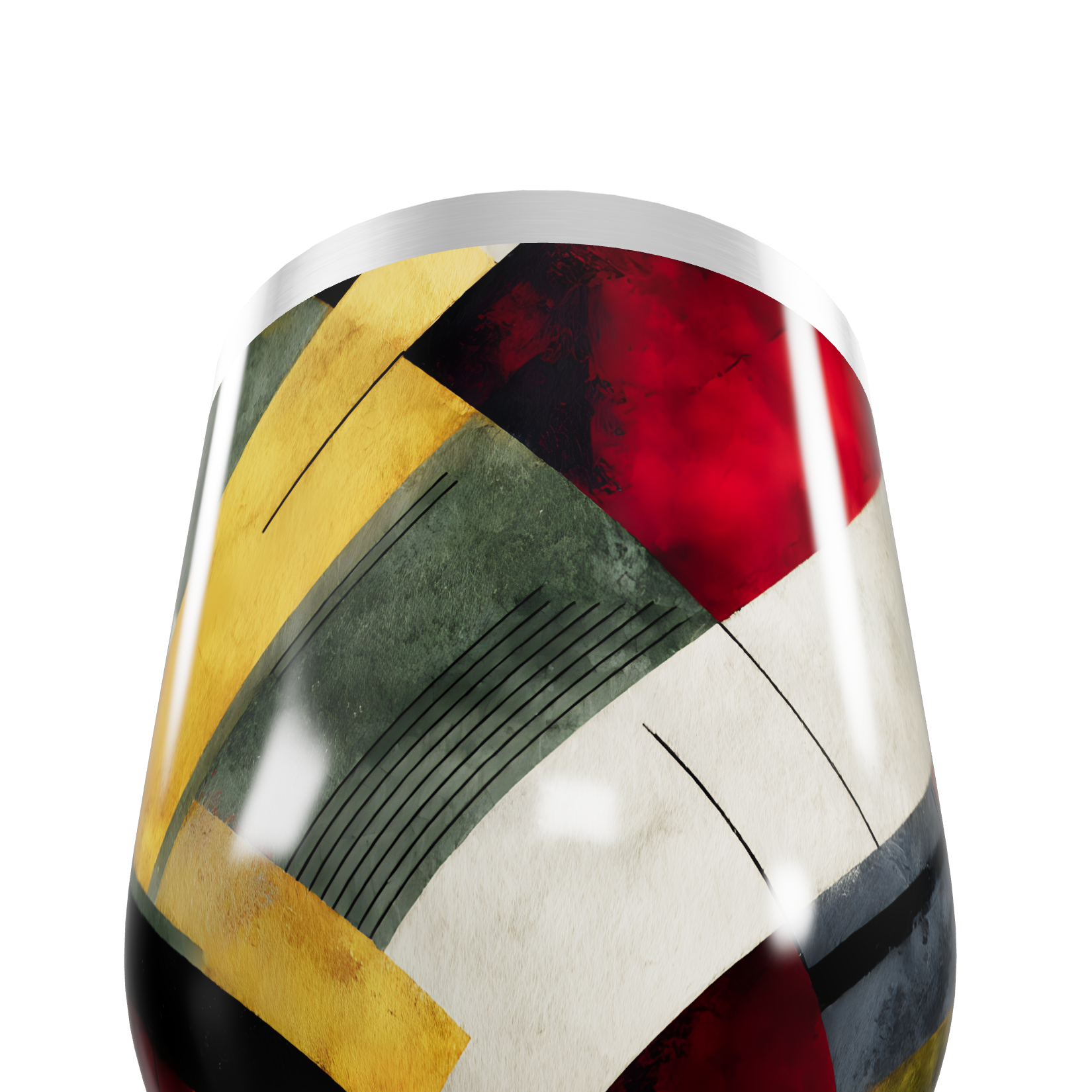 Copo Térmico Slim - Multicolorido Abstrato