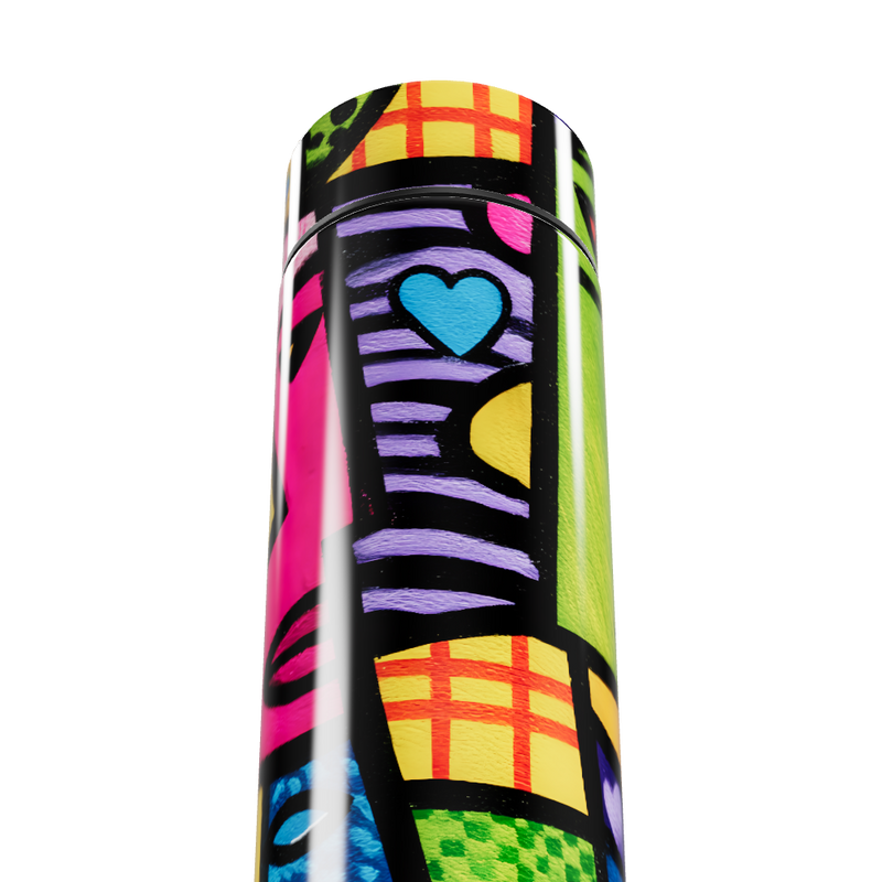 Garrafa Térmica Touch - Estampa Colorida Abstrata