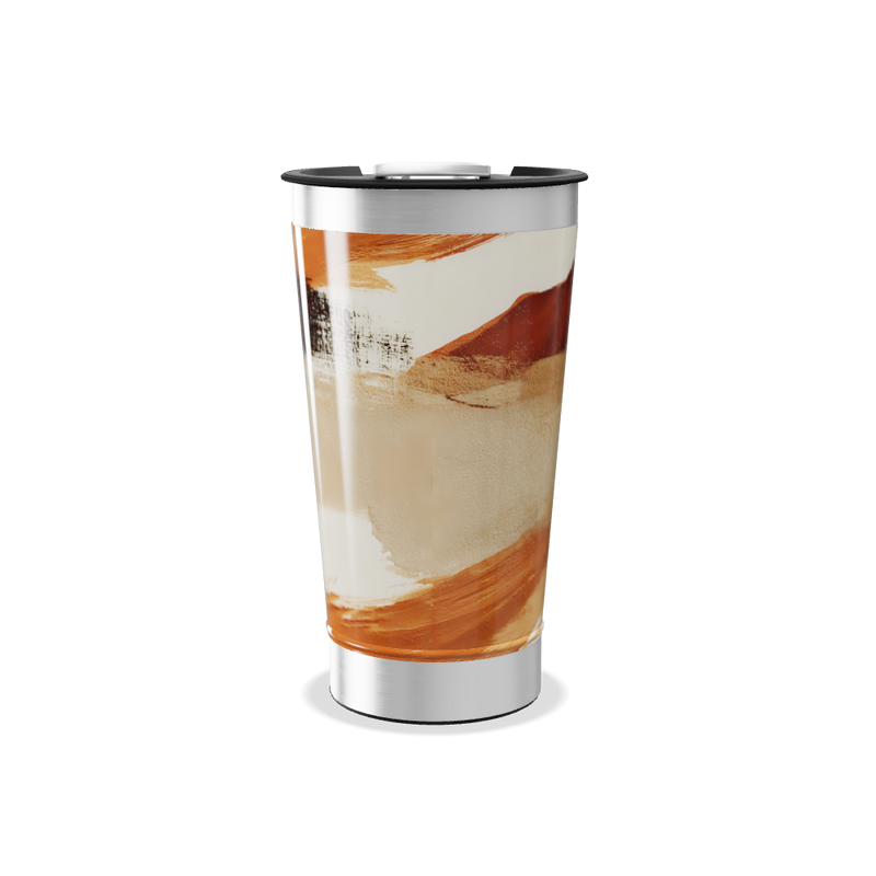Copo Térmico - Aço Inox Pintura Abstrata