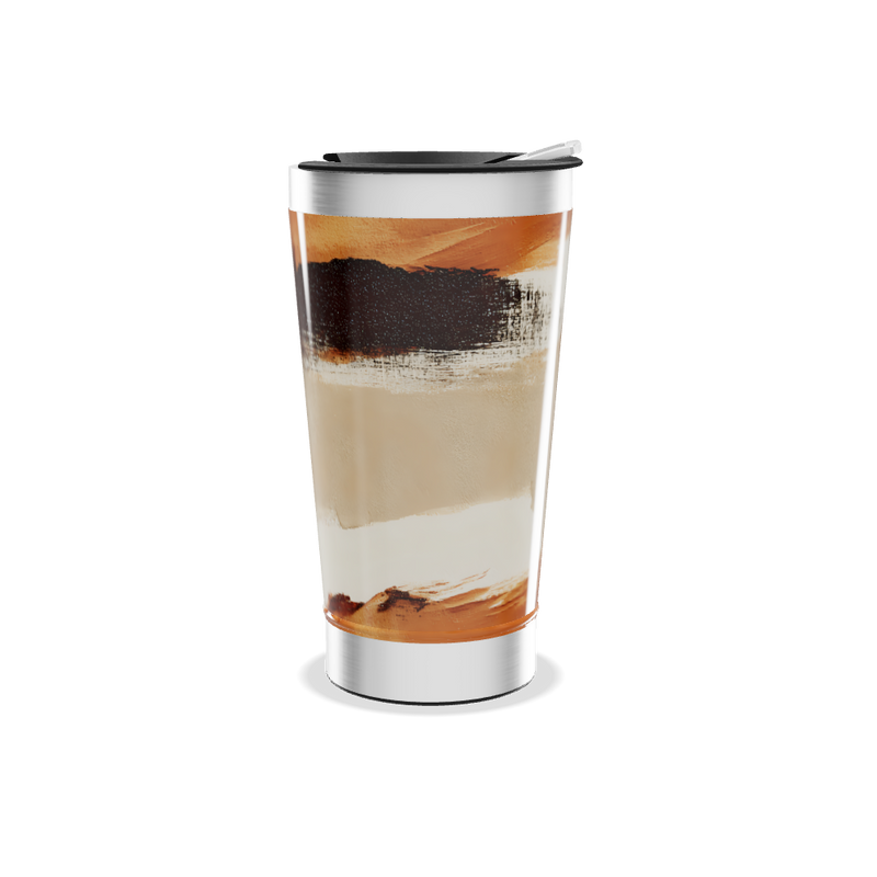 Copo Térmico - Aço Inox Pintura Abstrata