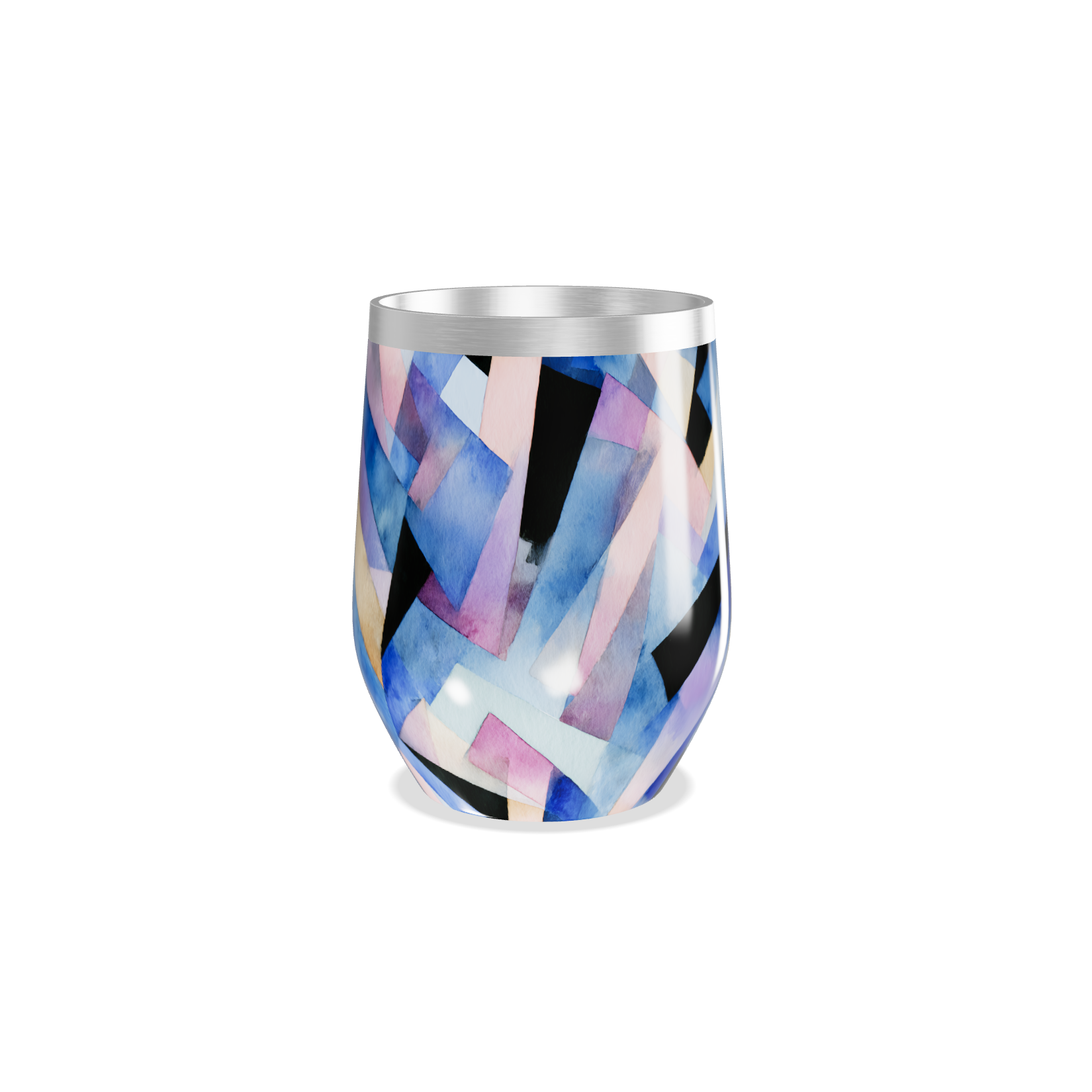 Copo Térmico Slim - Colorido Geométrico Inox