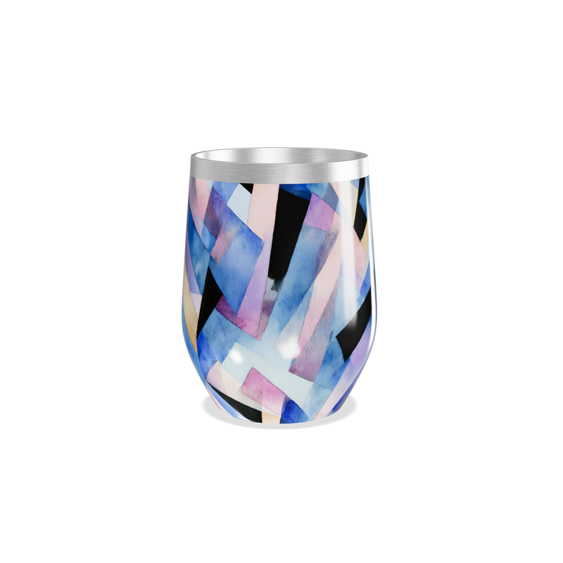 Copo Térmico Slim - Colorido Geométrico Inox