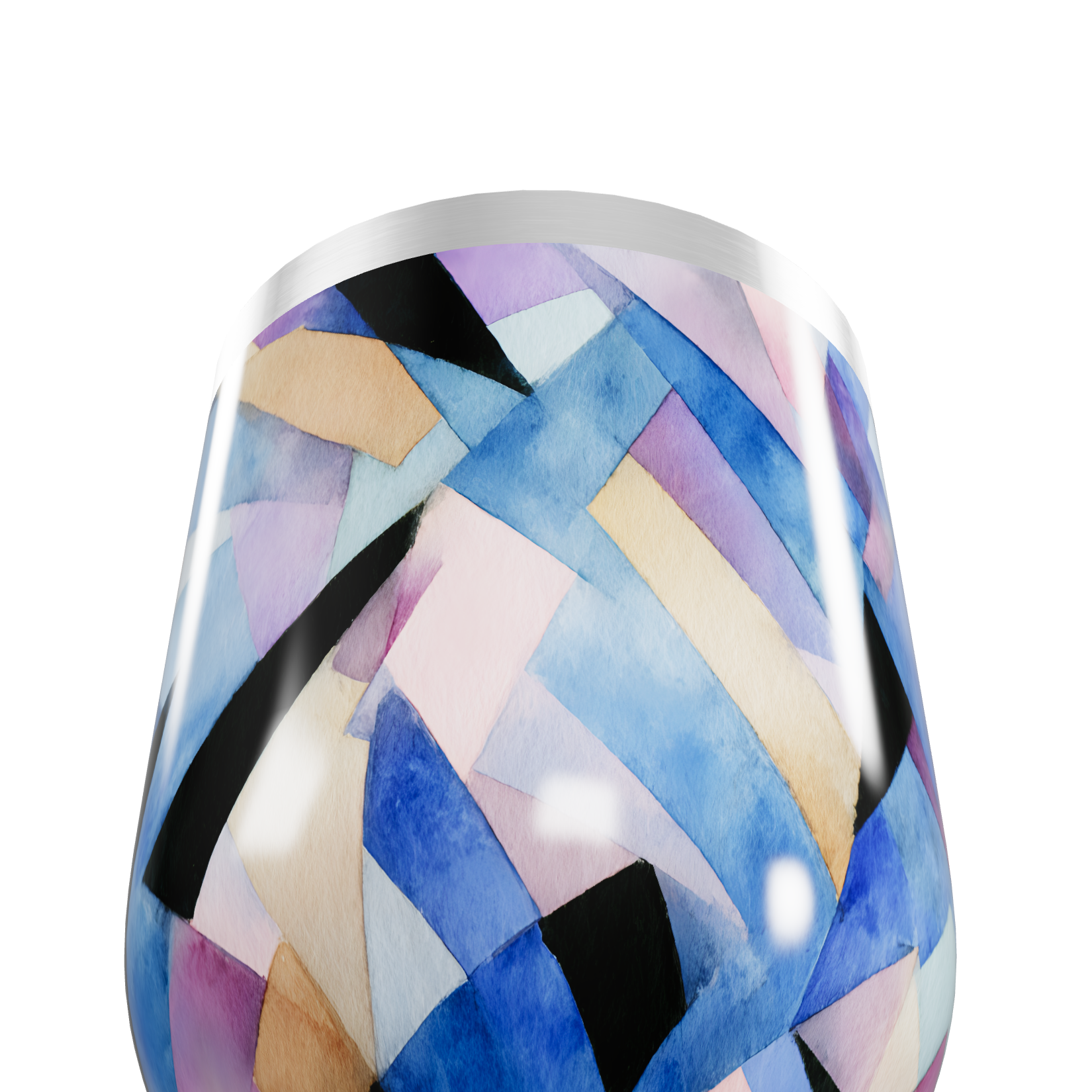 Copo Térmico Slim - Colorido Geométrico Inox