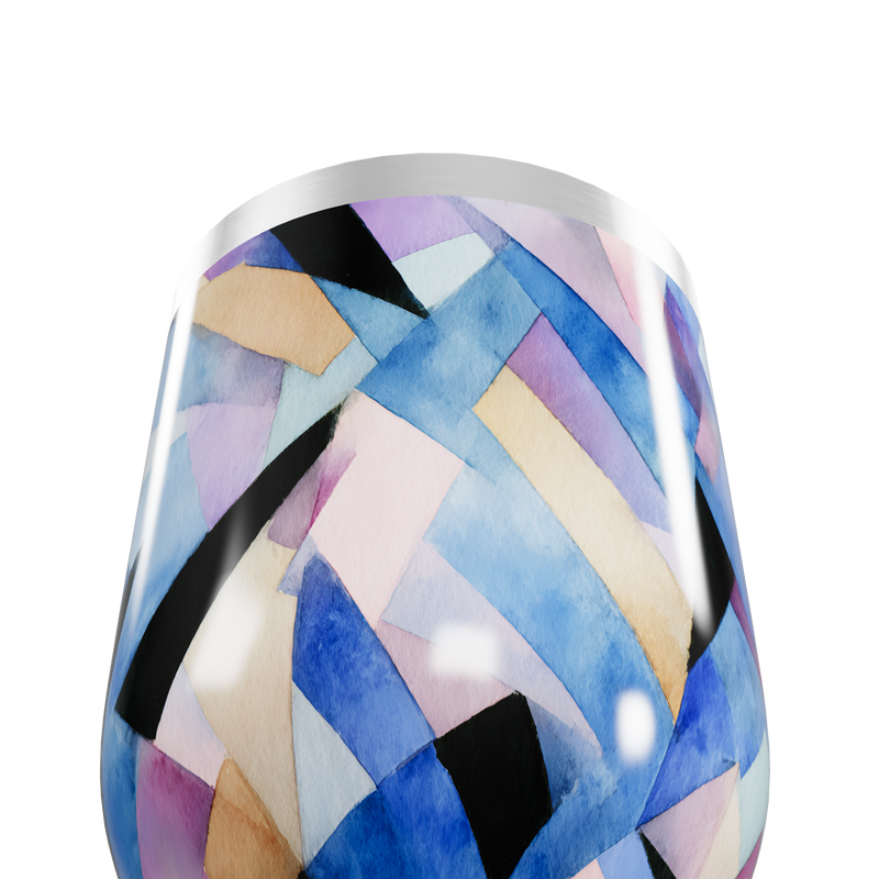 Copo Térmico Slim - Colorido Geométrico Inox