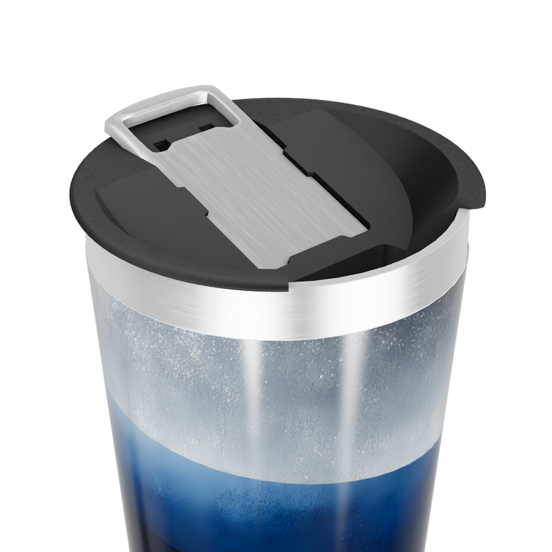 Copo Térmico - Azul com Tampa Aço Inox