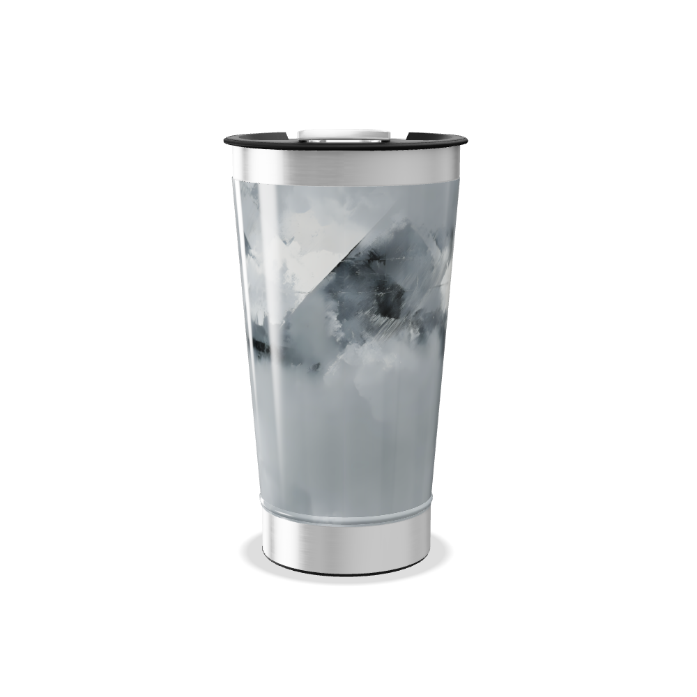 Copo Térmico - Estampa Abstrata Cinza