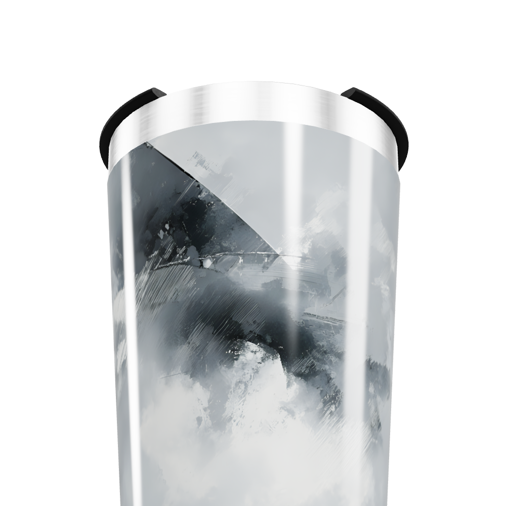 Copo Térmico - Estampa Abstrata Cinza
