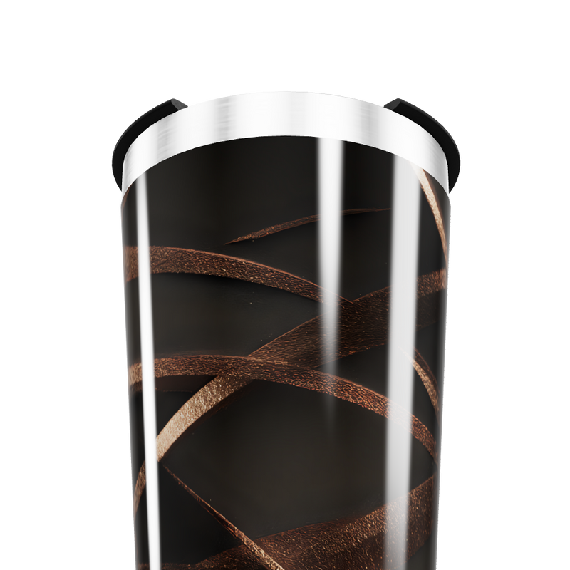 Copo Térmico - Preto Design Listrado