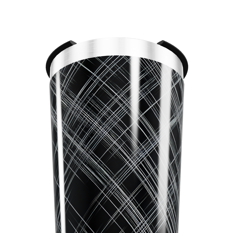 Copo Térmico - Preto com Linhas Brancas