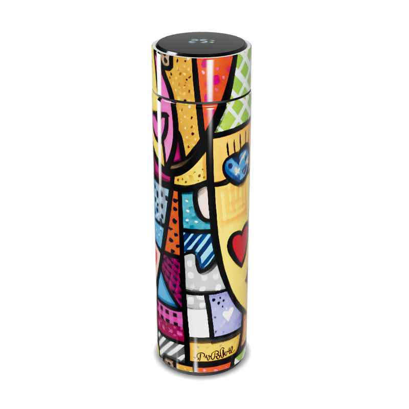 Garrafa Térmica Touch - Estampa Colorida Artística