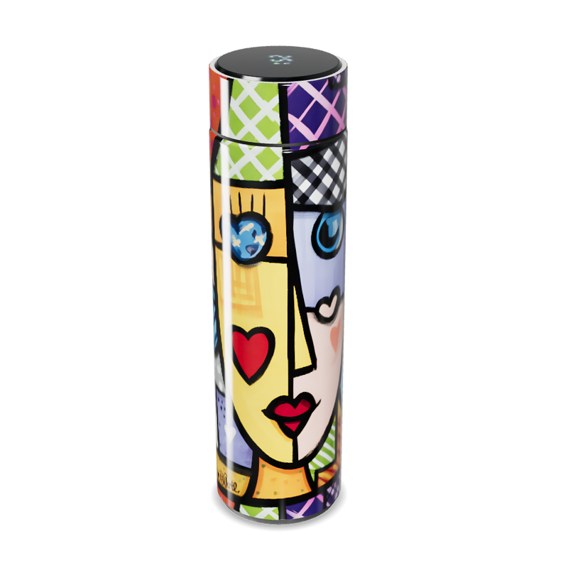 Garrafa Térmica Touch - Estampa Colorida Artística