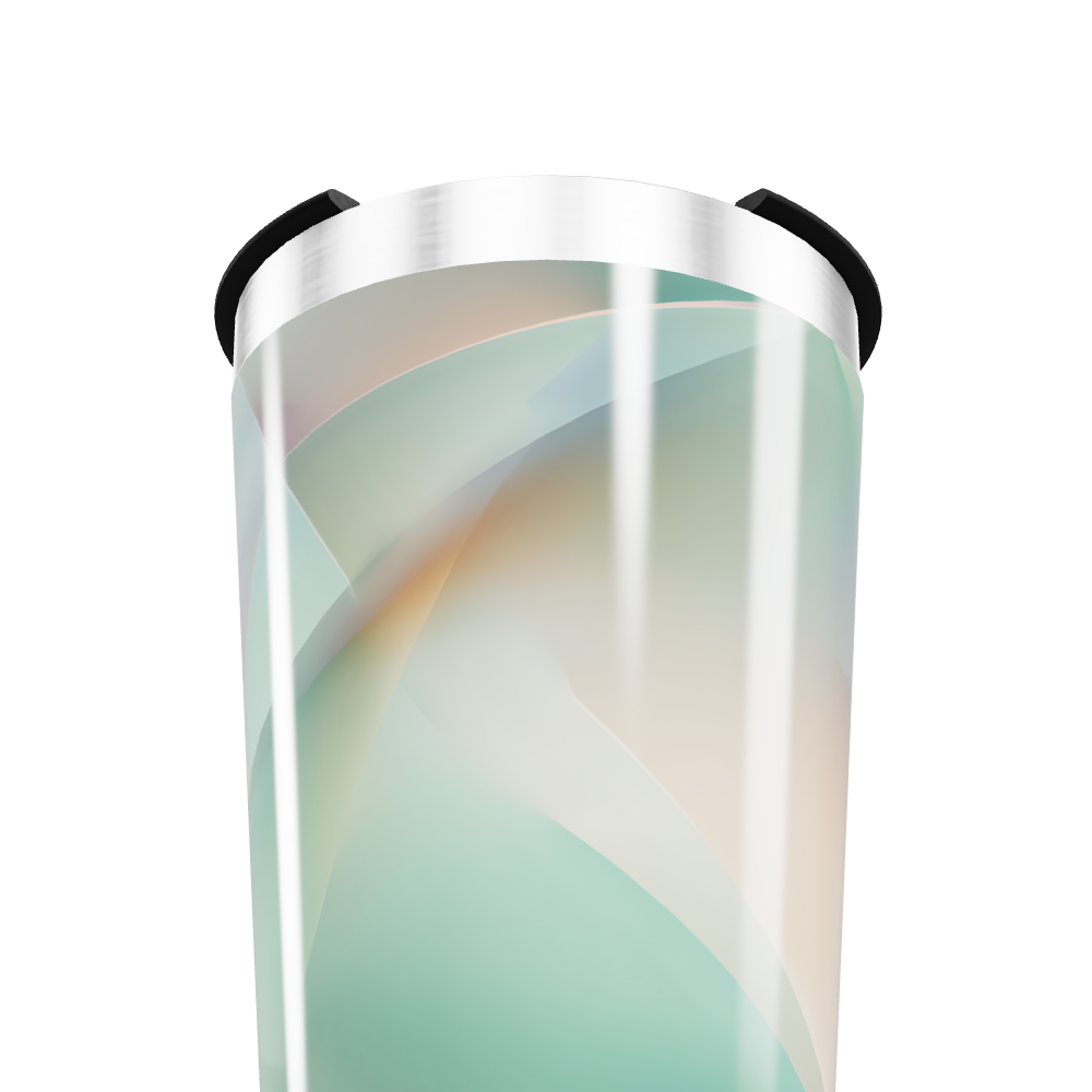 Copo Térmico - Design Geométrico Verde