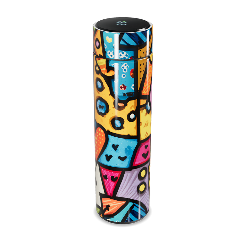 Garrafa Térmica Touch - Estampa Colorida Artística