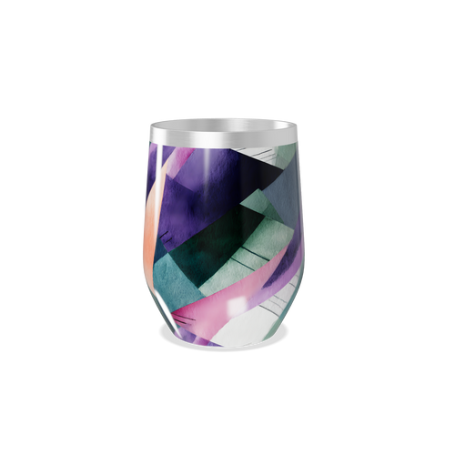 Copo Térmico Slim - Estampa Geométrica Colorida