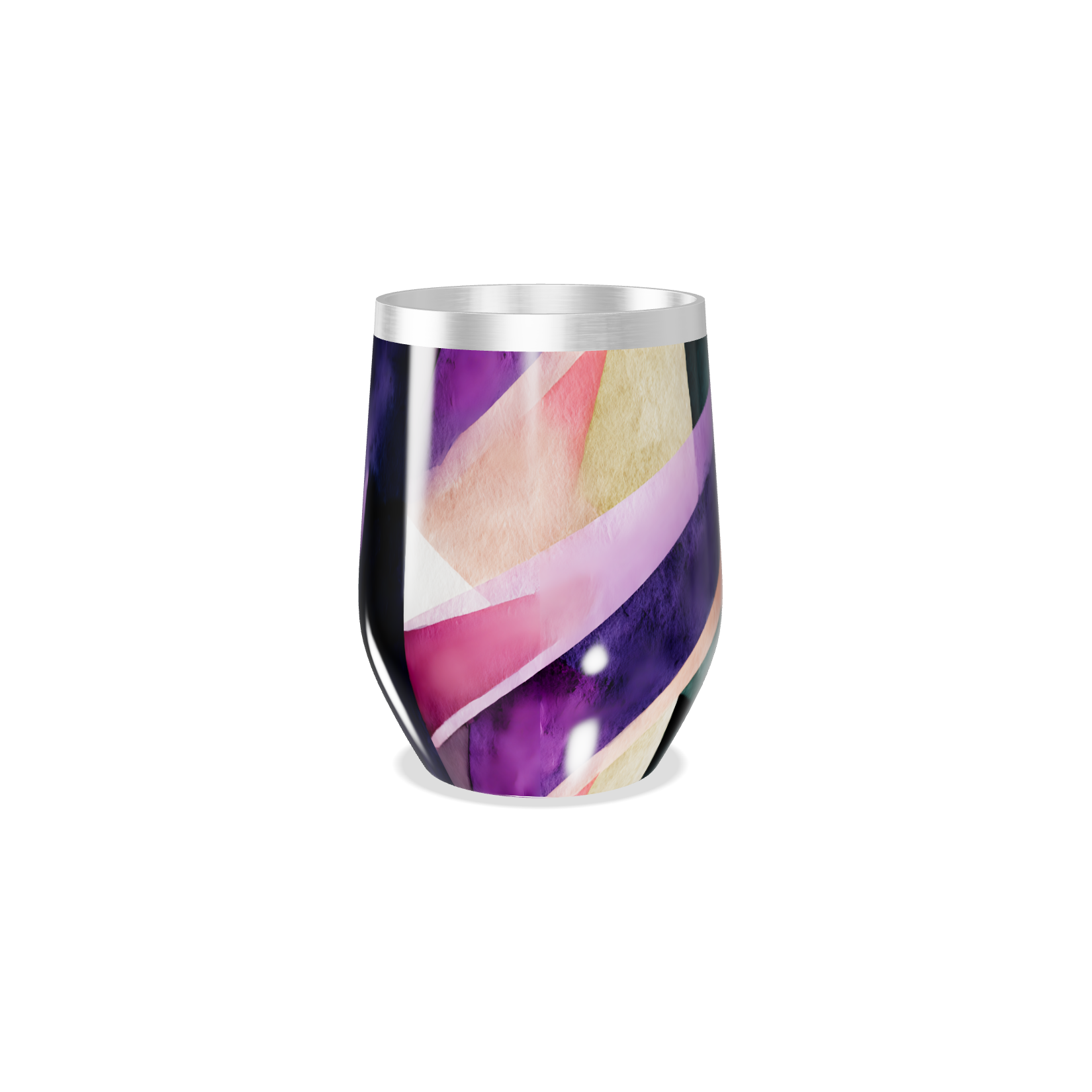 Copo Térmico Slim - Estampa Geométrica Colorida