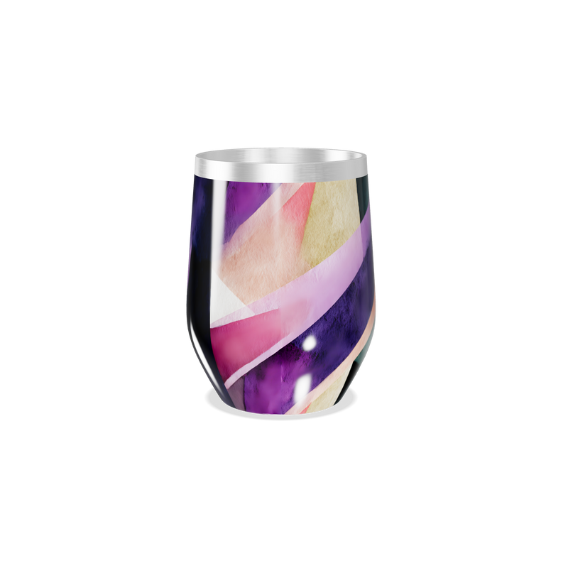 Copo Térmico Slim - Estampa Geométrica Colorida