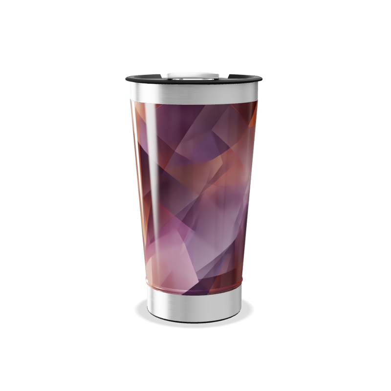 Copo Térmico - Geométrico Colorido Inox