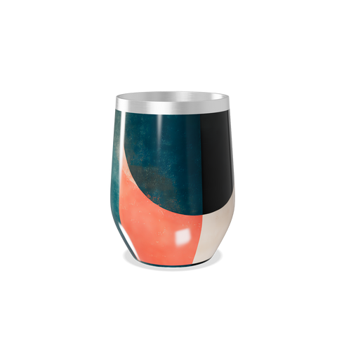 Copo Térmico Slim - Design Geométrico Colorido