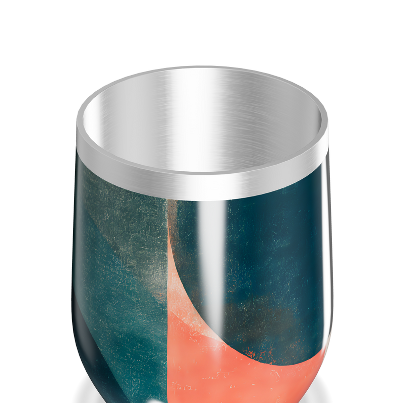 Copo Térmico Slim - Design Geométrico Colorido