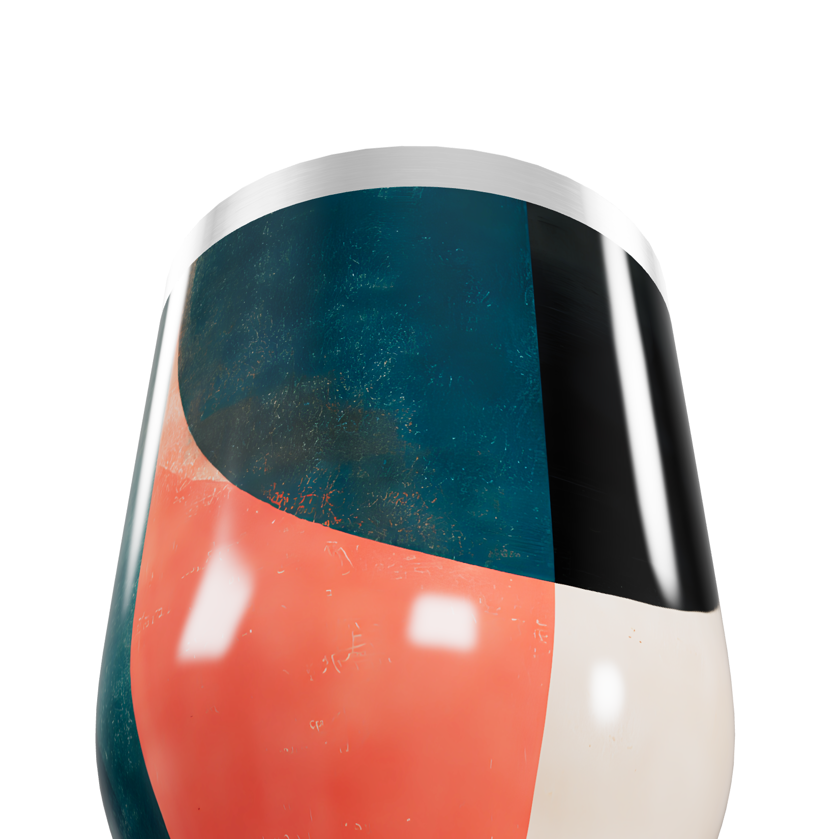 Copo Térmico Slim - Design Geométrico Colorido