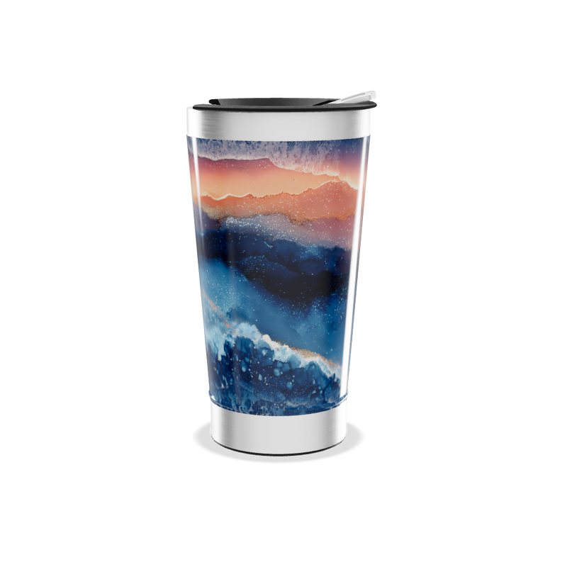 Copo Térmico - Estampa Paisagem Azul