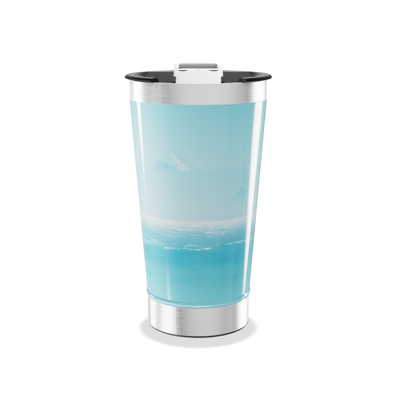 Copo Térmico - Paisagem Azul Inox