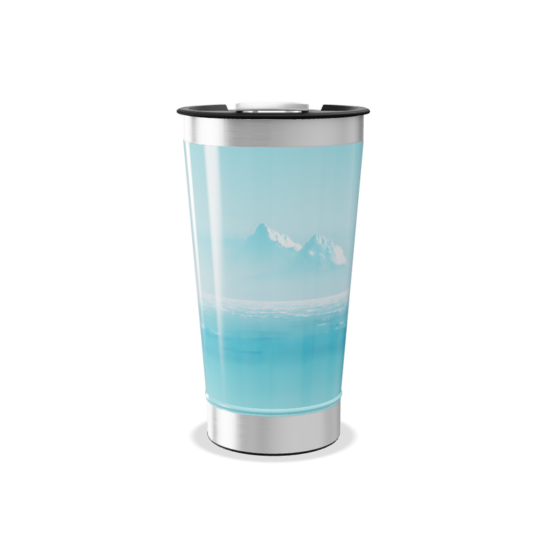 Copo Térmico - Paisagem Azul Inox
