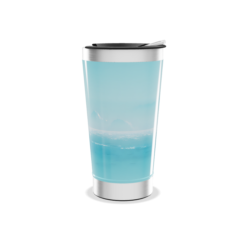 Copo Térmico - Paisagem Azul Inox