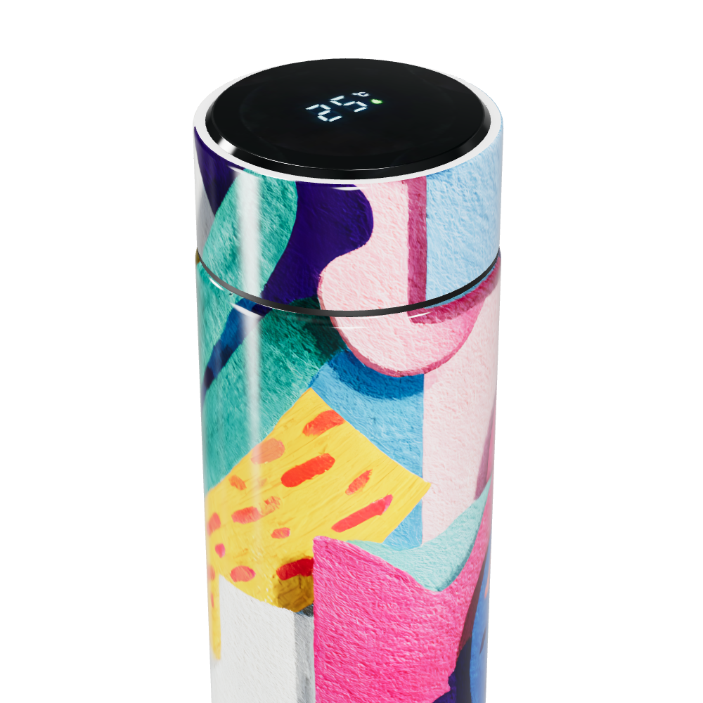 Garrafa Térmica Touch - Estampa Colorida