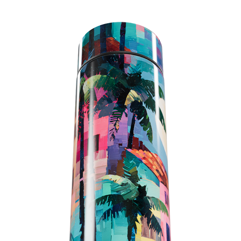 Garrafa Térmica Touch - Estampa Tropical