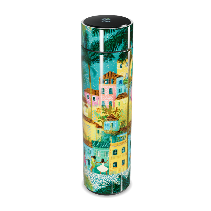 Garrafa Térmica Touch - Estampa Tropical Colorida