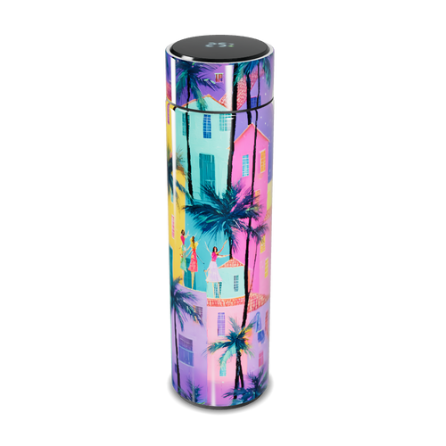 Garrafa Térmica Touch - Estampa Colorida Tropical