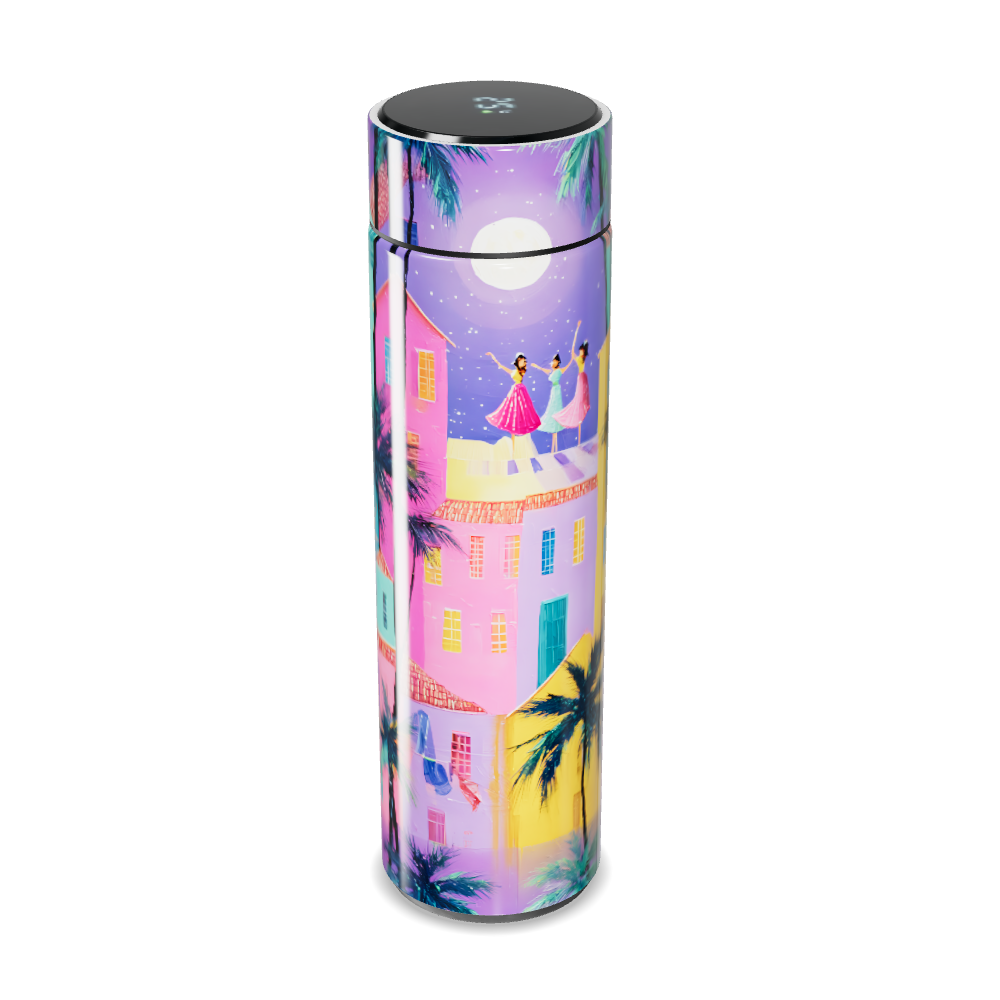 Garrafa Térmica Touch - Estampa Colorida Tropical