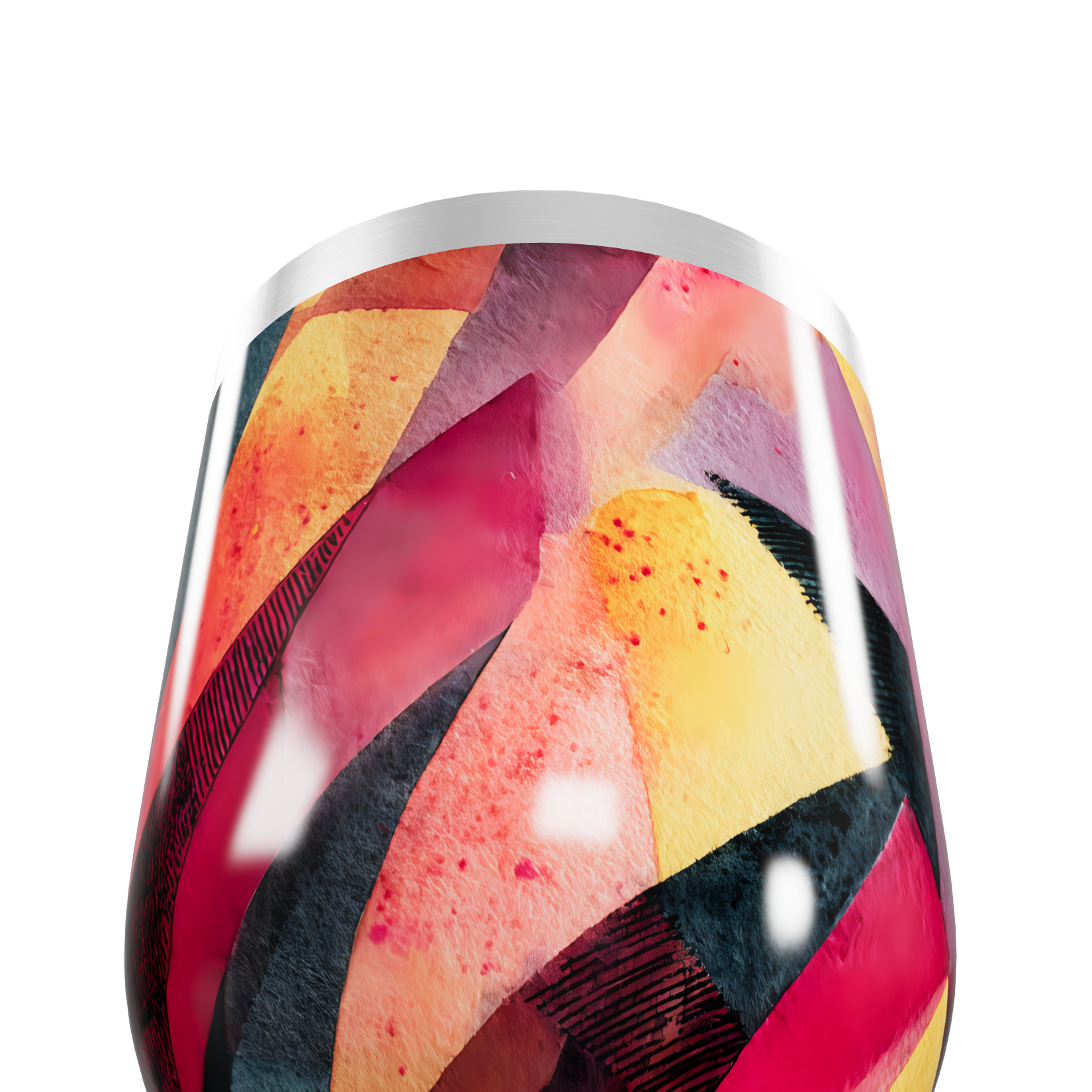 Copo Térmico Slim - Estampado Colorido Inox