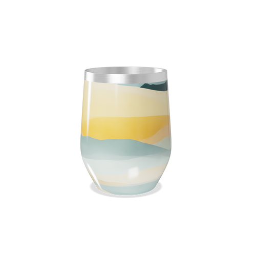 Copo Térmico Slim - Estampado Cores Pastel