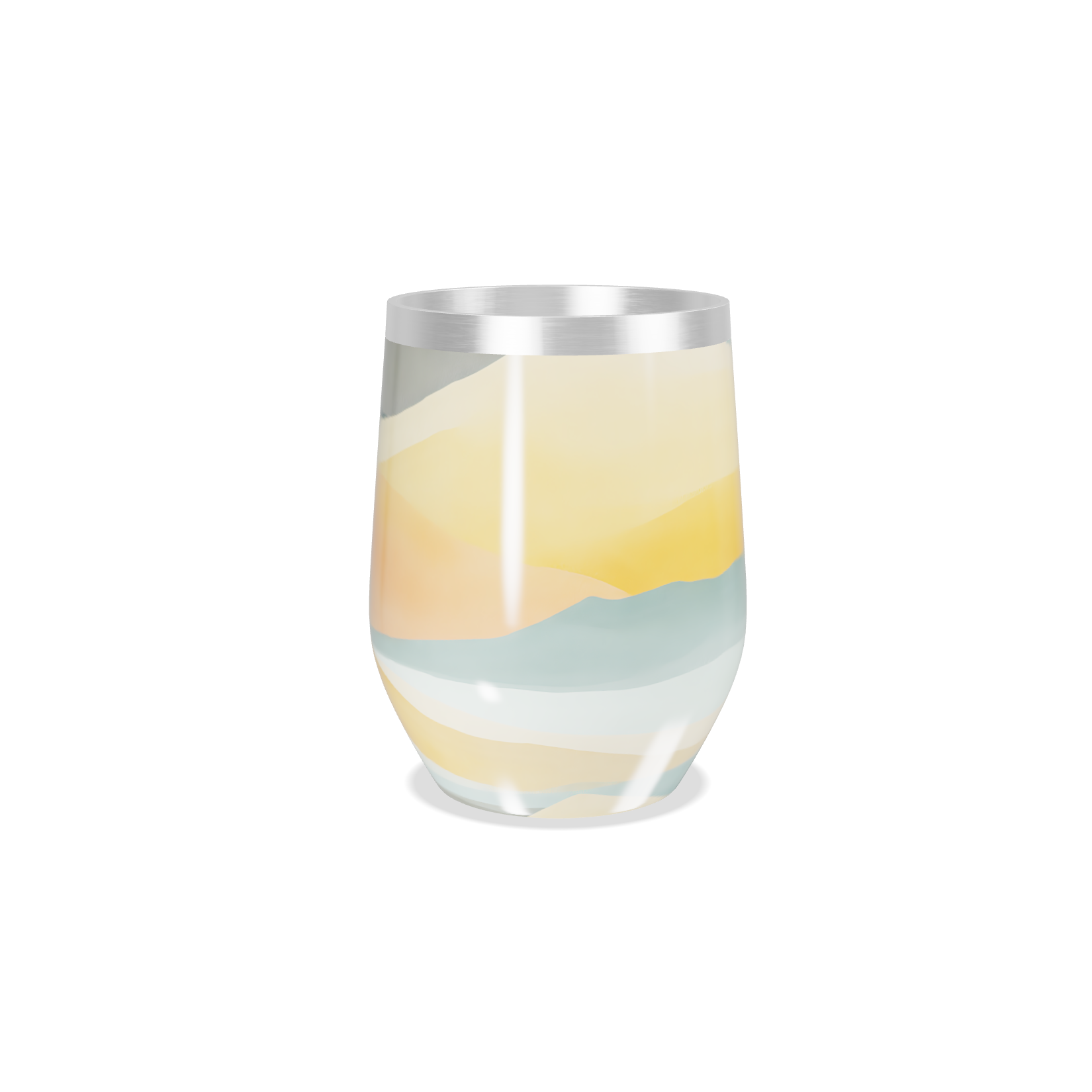 Copo Térmico Slim - Estampado Cores Pastel