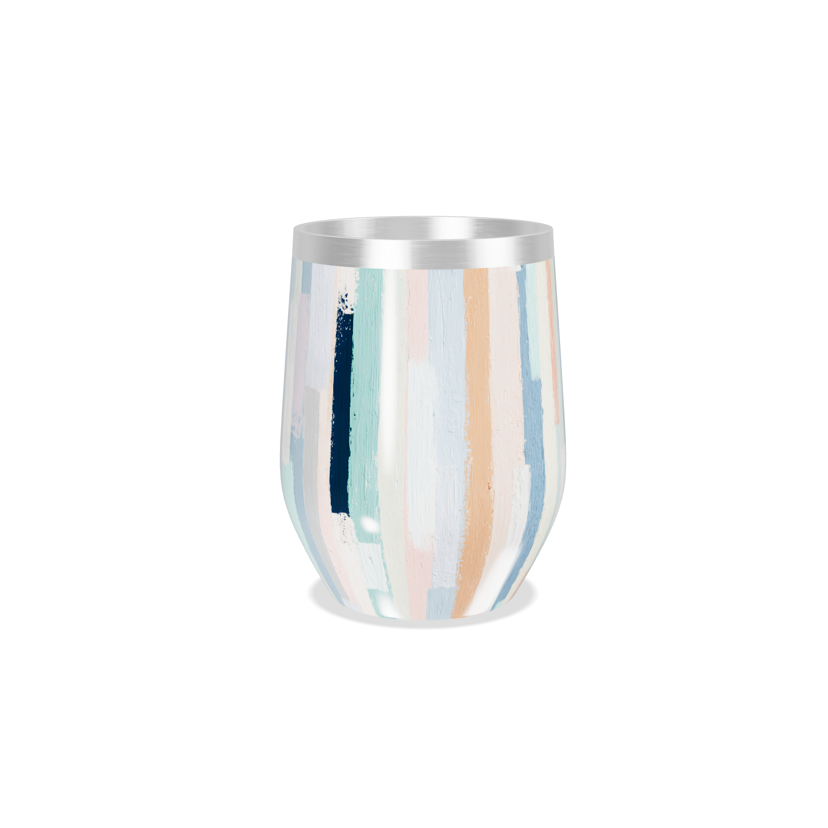 Copo Térmico Slim - Listrado Multicolorido