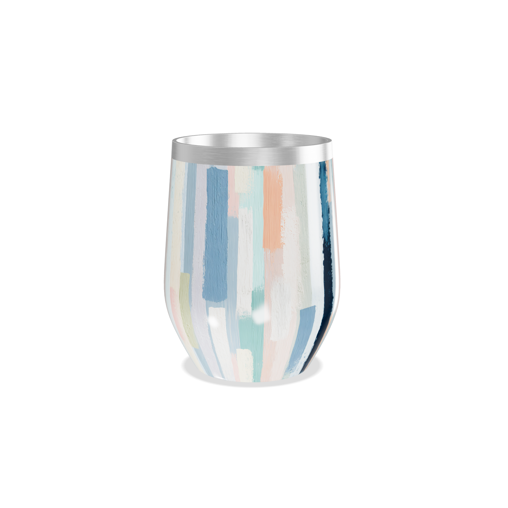 Copo Térmico Slim - Listrado Multicolorido